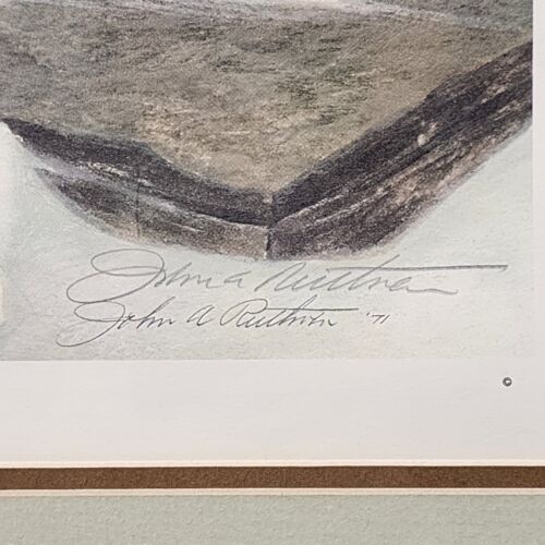 John A. Ruthven SHA-WNEE Signed Limited Edition Framed Lithograph Wildlife Art