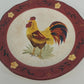 Canterbury Potteries Morning Sunrise Rooster Salad Plate Hand Painted 8.5"