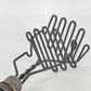 Double Wire Potato Masher Black Wood Handle Spring Action Twisted Wire Vintage