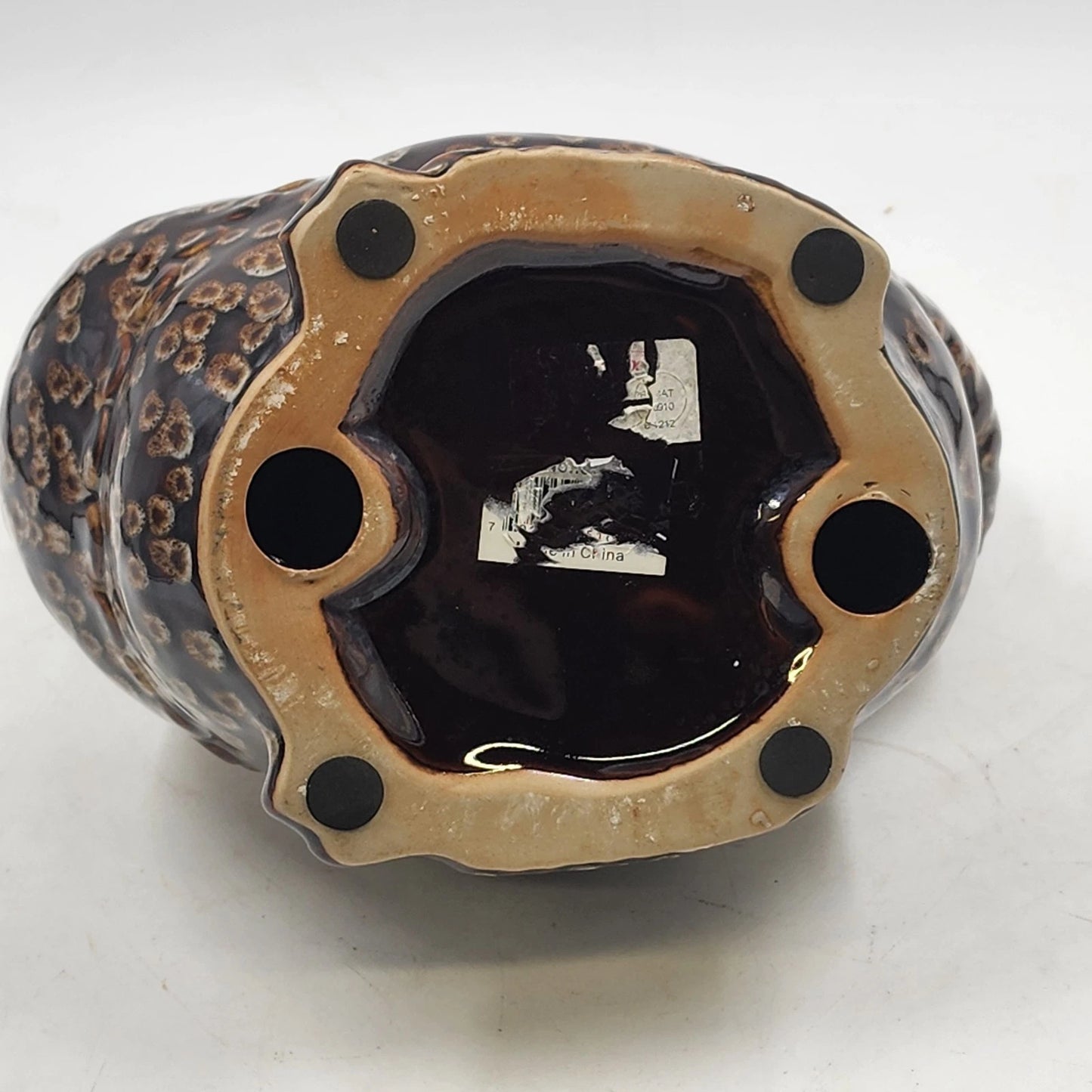 Kavana Decor Ceramic Rooster Figurine Hand Painted Brown 14" Farmhouse Decor