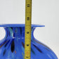 Vetrai Italian Glass Vase Blue Stretch Confetti Hand Blown Centerpiece