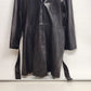 Eddie Bauer Lambskin Black Leather Coat Size XXL Polyester Lining Vintage