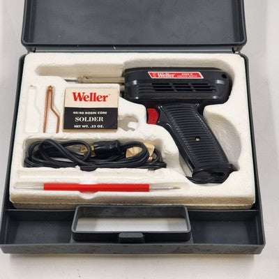 Weller 8200 N Soldering Iron Gun Dual Heat 100/140 Watt Original Case Works