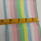 Striped Neckerchif Multicolor 32x4.5 Pink White Purple Yellow Green