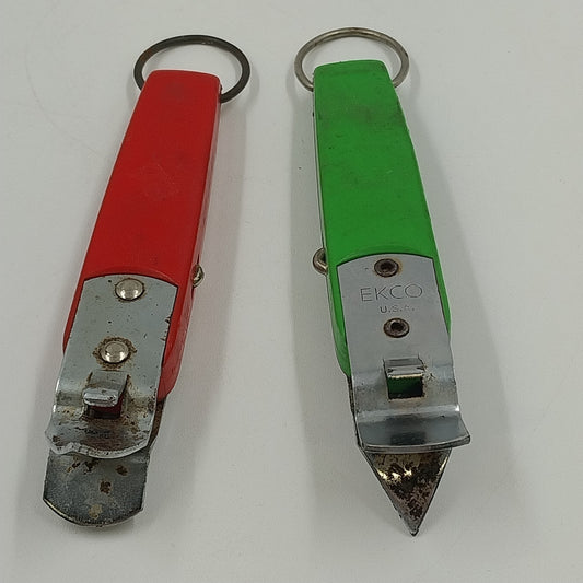 Ekco USA Red & Green Bottle Beer Opener Retractable Corkscrew Cork Puller Wine
