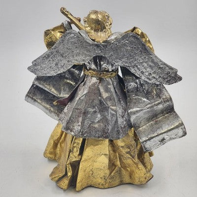 Silvestri Angelic Musician Tree Topper Figurine 12"x10" Paper Mache Philippines
