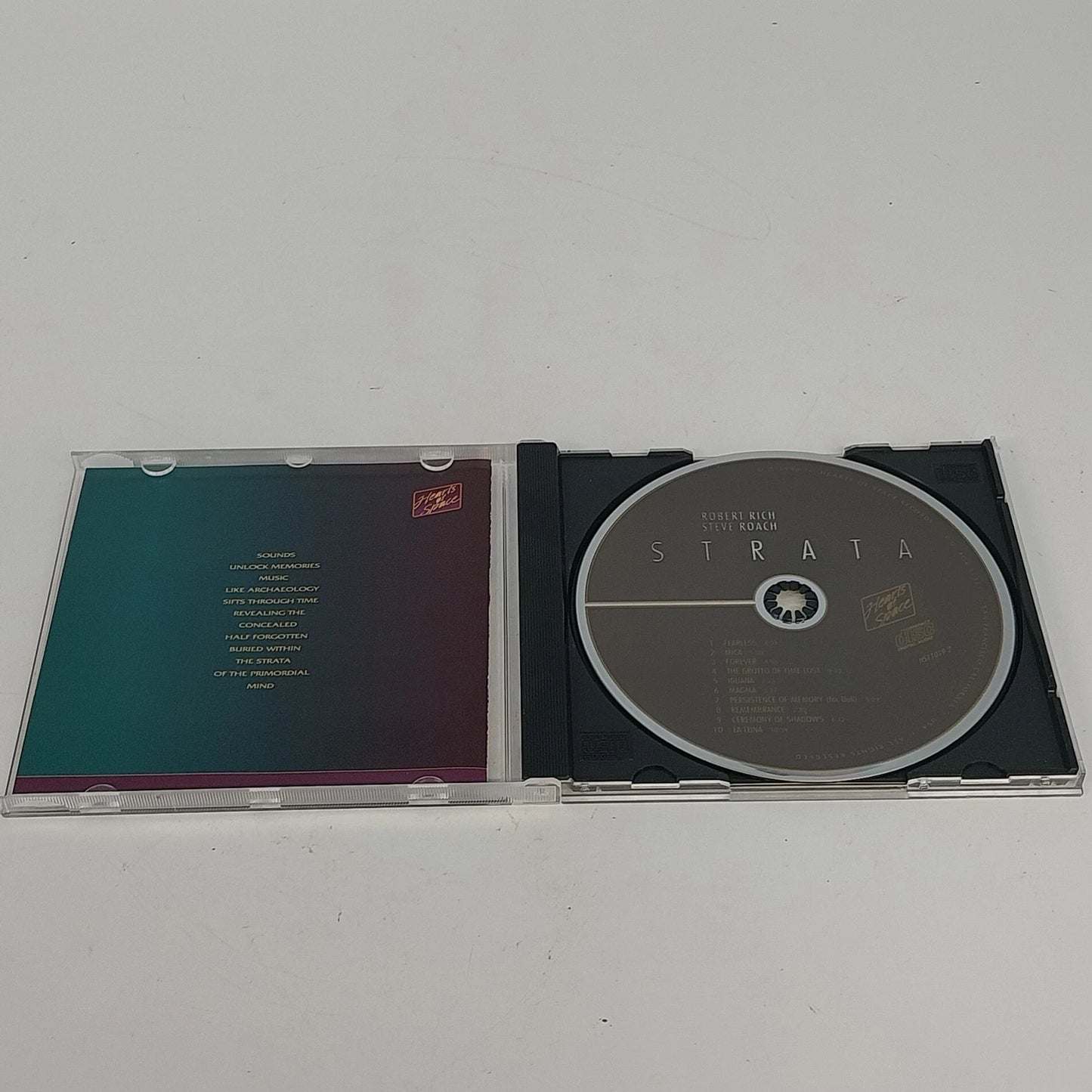 Strata by Robert Rich and Steve Roach CD 1990 Hearts of Space Records Ambient