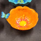 Cupcakes & Cartwheels Ceramic Butterfly Measuring Cups Nesting Set Flower Shape