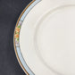 Nebraska Blue Dinner Plate 10" England Blue Rim Flower Accent J&G Meakin