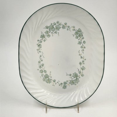 Corelle Callaway Green Ivy Oval Serving Platter 12.25" Corning USA