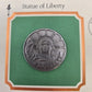Statue of Liberty Silver Medal & First Day Stamp Set 1986 US Mint COA Centennial