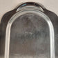 Silver Platted And Engraved Serving Tray With Handles Vintage 10" L x 6" W