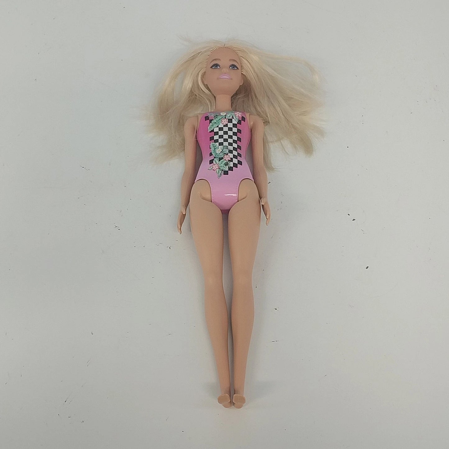 Mattel Barbie HDC50 Beach Doll Pink Swimsuit Collectible Doll