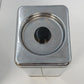 Beautyware Flour Sugar Canister Set Chrome Metal 2-Piece 9" Vintage