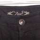 Zena Womens Black Straight Leg Jeans Size 14 Studded Pocket Stretch Cotton Blend