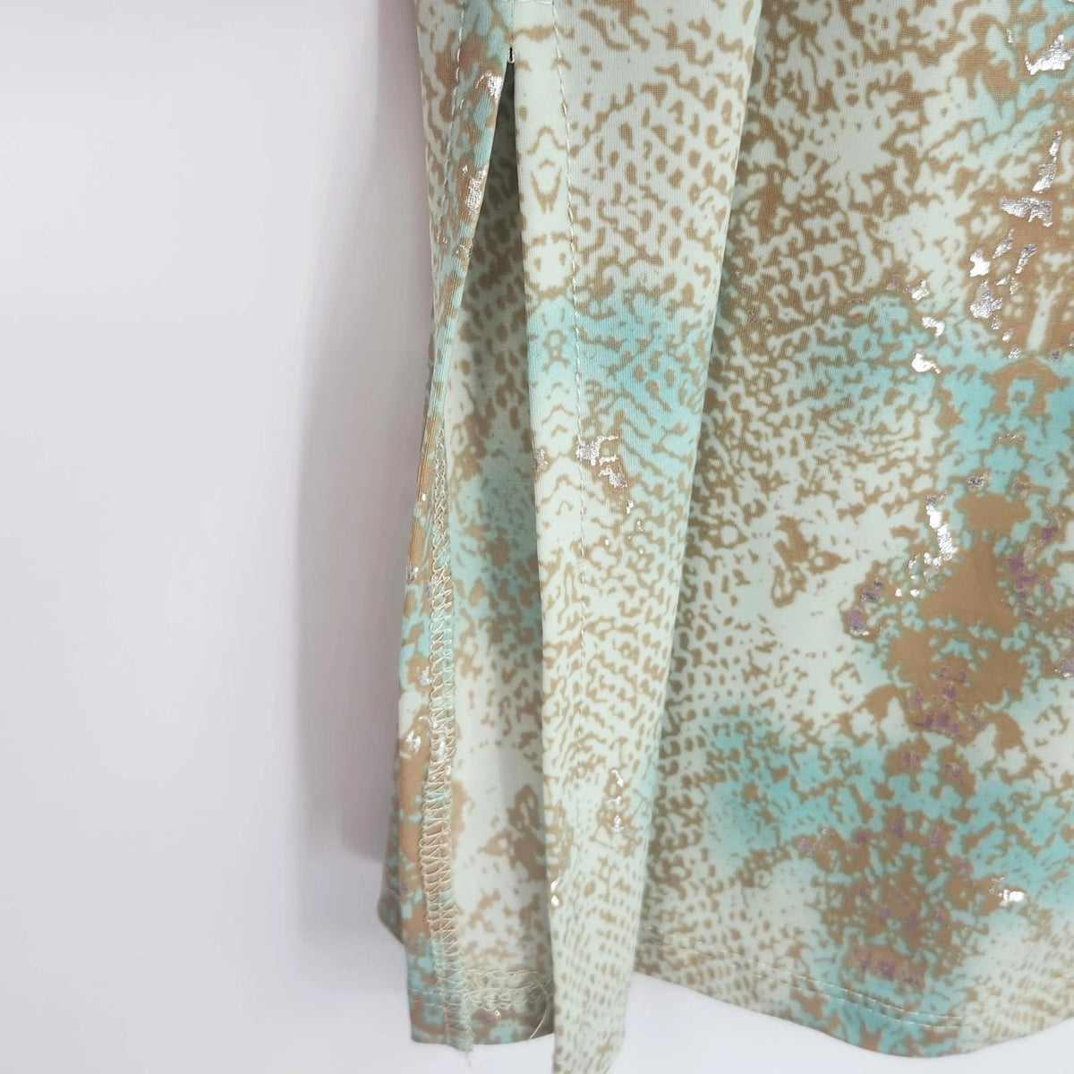 Steps Women's Large Lot 2 Stretch Fit Pencil Skirts Faux Snakeskin Printed USA