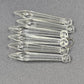 12 Rock Icicle Spear Drop Chandelier Crystals 3.2" Glass Prisms
