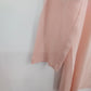 Talbots Petites Light Pink Boat Neck Top Women SP Pima Cotton 3/4 Sleeve 21"
