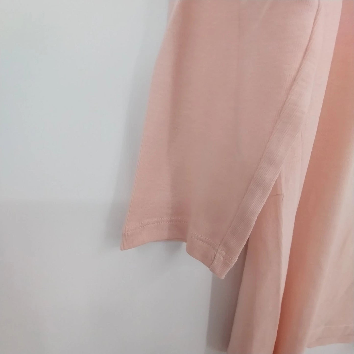 Talbots Petites Light Pink Boat Neck Top Women SP Pima Cotton 3/4 Sleeve 21"