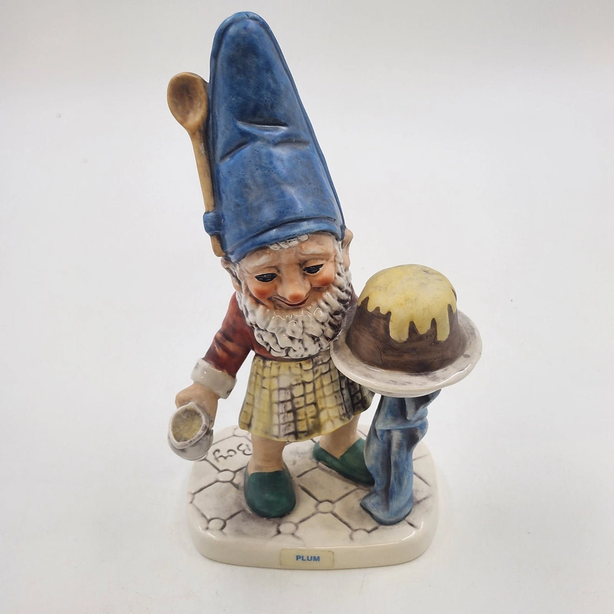 Goebel Co-Boy Plum Pastry Chef Gnome Figurine 8" Well 506 Ceramic W Germany