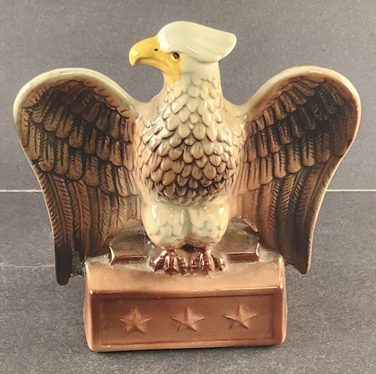 Eagle Bank Emigrant Industrial Savings Bank McCoy Ceramic Vintage 7.5" Cork Base