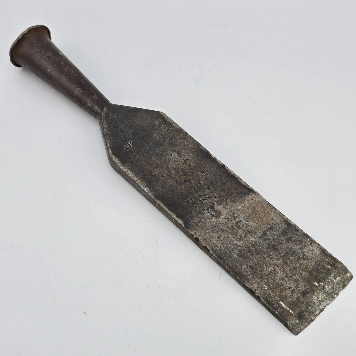 1-3/4" Socket Firmer Chisel Square Edge Timber Framing 9" Antique Head Only