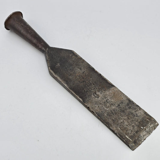 1-3/4" Socket Firmer Chisel Square Edge Timber Framing 9" Antique Head Only