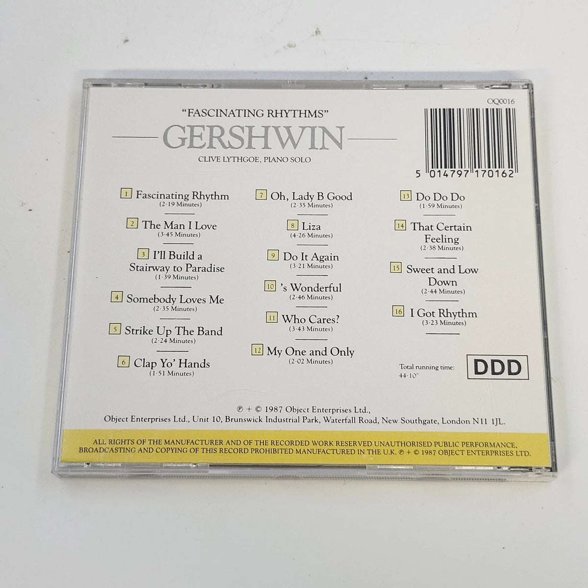 Gershwin 2 CD Plays Gershwin The Piano Rolls Fascinating Rhythms Classical Jazz