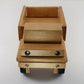 Handmade Natural Wooden Dump Truck 14" Maple Toy with Swinging Tailgate 3" Wheel