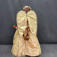 Maryse Nicole's Celeste Angel of Good Will Porcelain Doll Coral Gold Wings Beads