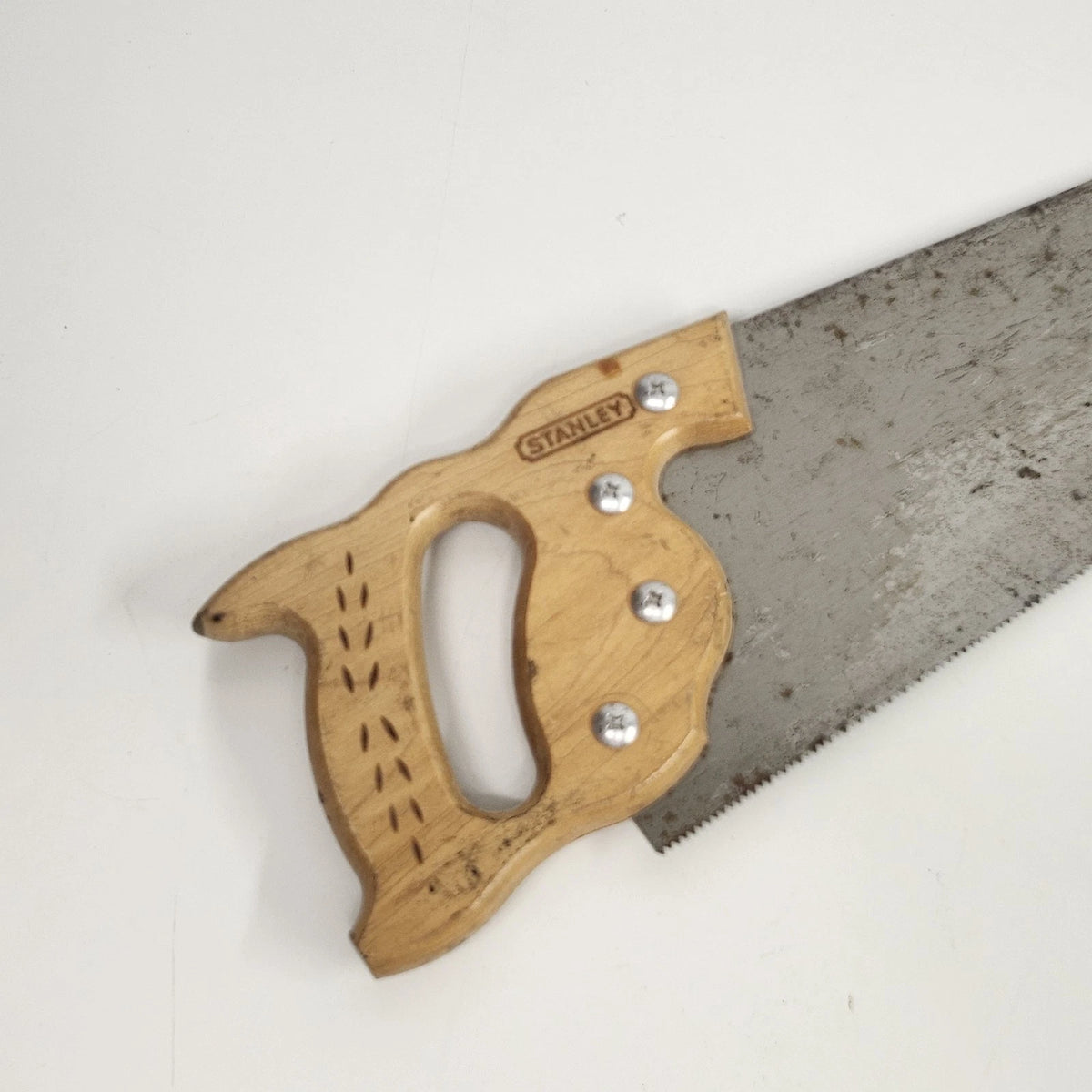 Stanley 26" Crosscut Hand Saw Wood Handle Vintage Made in USA Carpenter Tool
