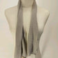 ARIS Gray Angora Lambswool Nylon Neck Scarf Soft Stretchy Warm 42"x7"