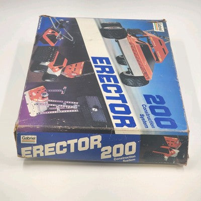 Gabriel Erector 200 Set 32200 Incomplete w/ Box Vintage 1981 System