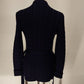 FAI Navy Cardigan Sweater Wool-Acrylic Blend Front Pocket's Woman's Small