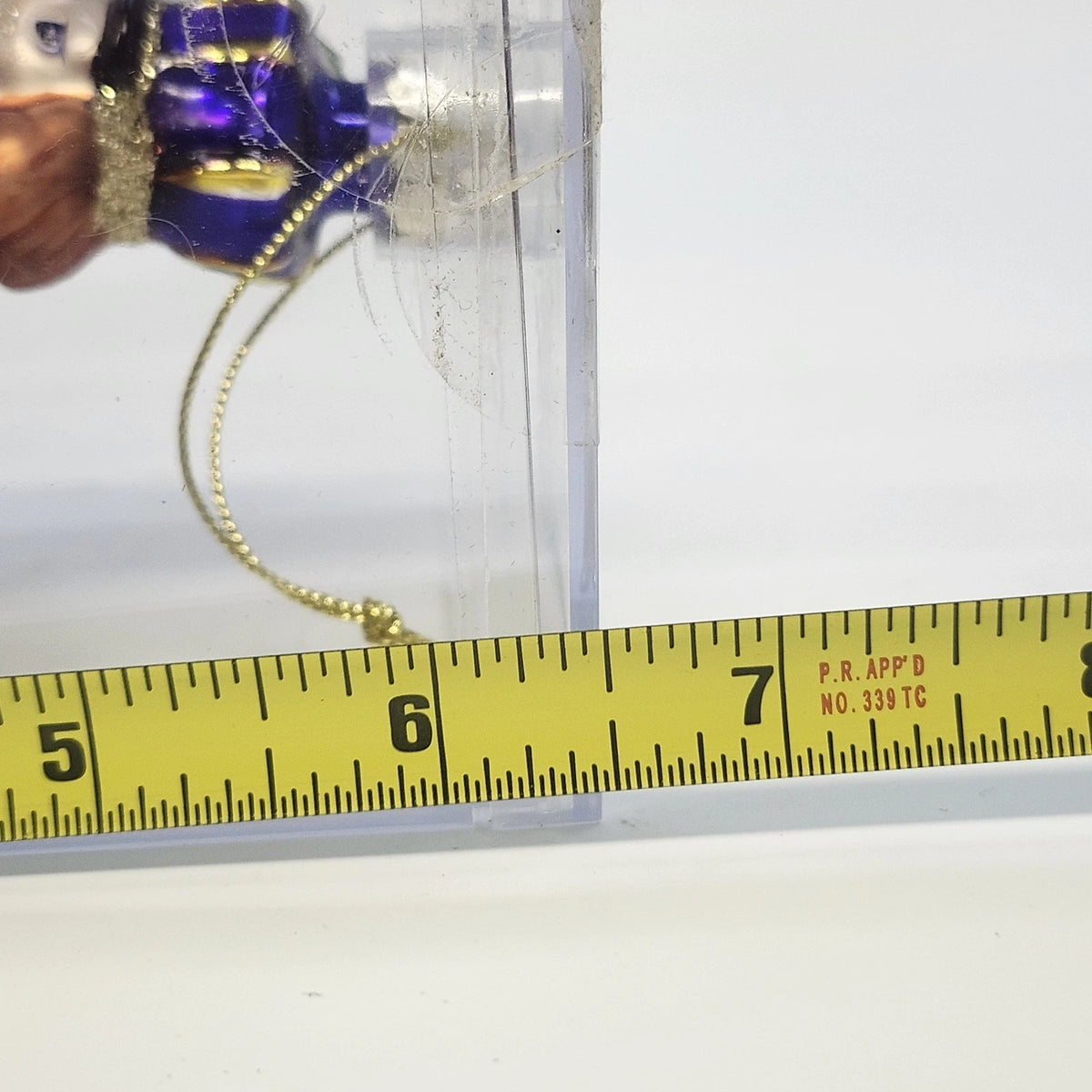 Far East Brokers Hand Crafted Collectible Glass Nutcracker Christmas Ornament