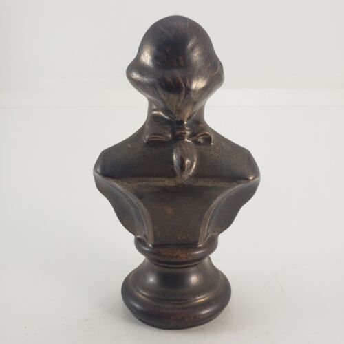 George Washington Bronze Glazed Ceramic Bust F Jackson 6.75 Inch
