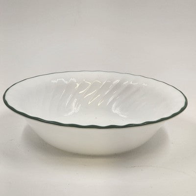 Corelle Callaway Green Ivy Soup Cereal Bowl Swirl Edge 7.25"