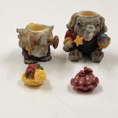 Popular Imports 8pc Miniature Tea Set TMI/ELE Polystone Resin Decorative 1994