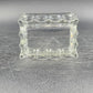 Libbey Sweetener Sugar Packet Holder Ribbed Glass Vintage Clear Caddy 3.5"x2.75"