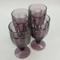 Libbey Fundamentals Classic Colorings Violet Glass Goblets 4 Pieces 16 oz Boxed