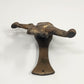 Angel Cherub Door Knocker Blowing Horn in Solid Cast English Brass Antique 6"