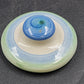 Hadley Bouquet Oversize Sugar Bowl and Lid M A Hadley Pottery Blueberry Design