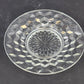 Vintage Jeannette Cube Pattern Bread Plate Clear Depression Glass 6 Inch