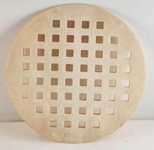 Criss-Cross Pie Top Cutter Lattice Material For Pie Crust Vintage 10"