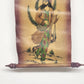 Persian Style Painting Leather Scroll Man Portrait Middle Eastern Wall Art 12"