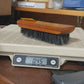 National Shoe Polisher No. 70 Wood Black Horsehair Shine Brush 6¾" USA Vintage