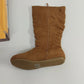 Forever Selena 2 Brown Faux Suede Mid Calf Boots Womens Size 8