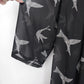 Black Rainn Sheer Kimono Cardigan Women's XL Bird Print Open Front Black White