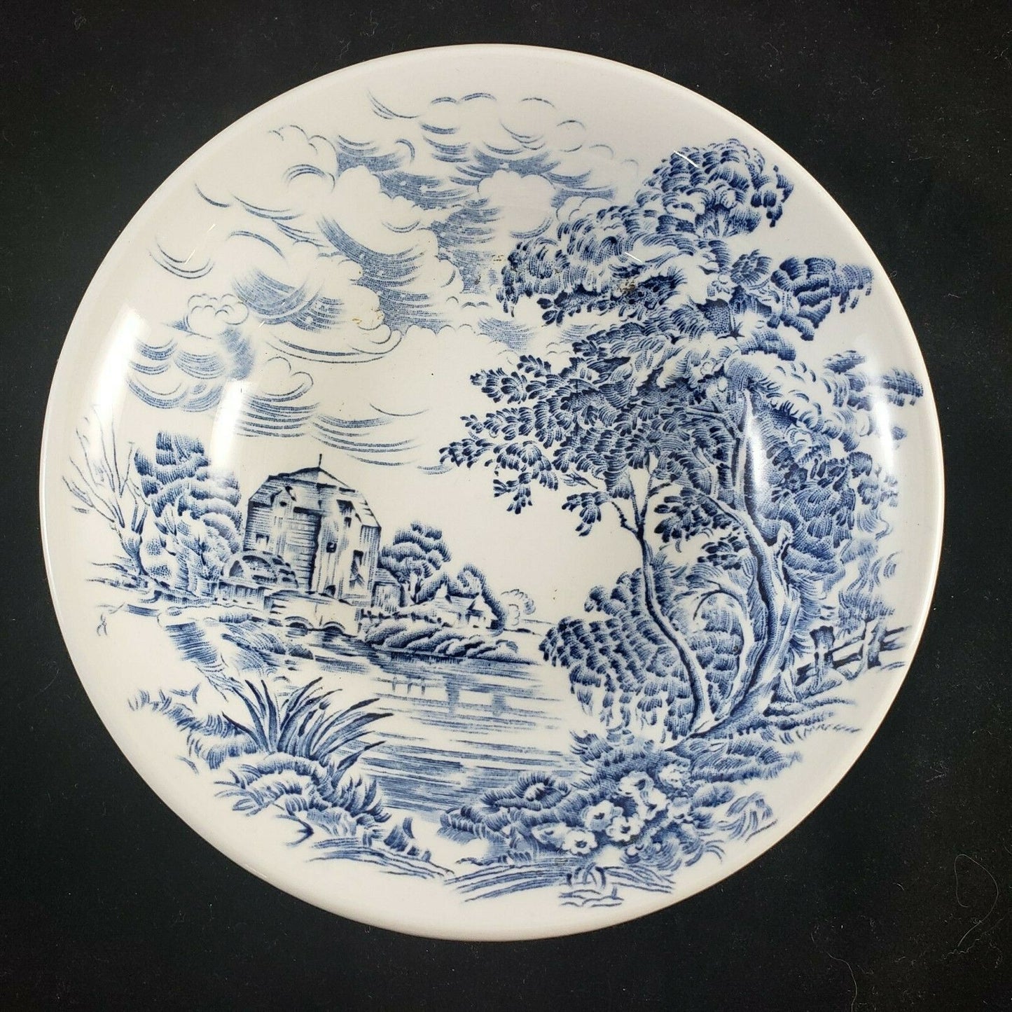 3 Piece Blue Enoch White Berry Dessert Bowl Wedgwood England Countryside