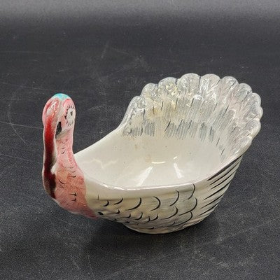 Bitossi Italy Turkey Bowl Candy Dish Hand Painted Porcelain 95/259 Vintage 90's